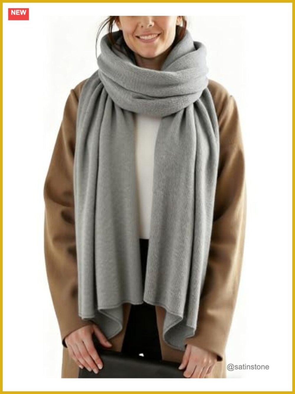 Chunky Acrylic Winter Scarf Oversized Shawl Wrap